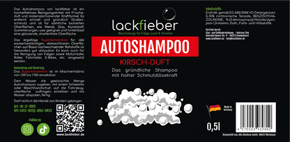 Autoshampoo ohne Wachs mit Kirsch-Duft 0,5l