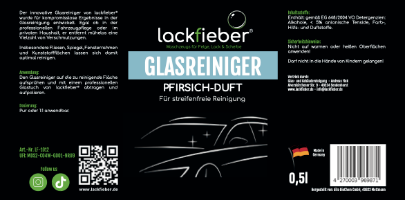 Lackfieber Glasreiniger 0,5l BLACK WEEK