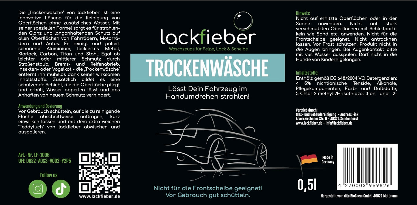 Lackfieber Trockenwäsche 0,5l BLACK WEEK